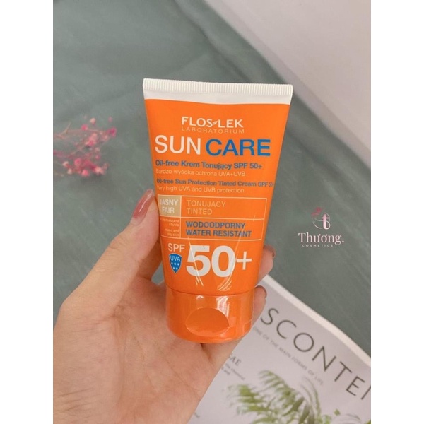 Kem Chống Nắng FLOSLEK Oil Free Sun Protection Tinted Cream SPF50+ 50ml