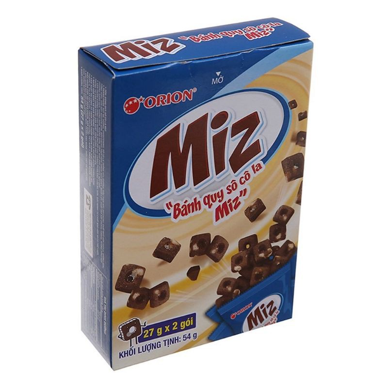 Combo 10 hộp Bánh quy bơ sôcôla Miz 54g