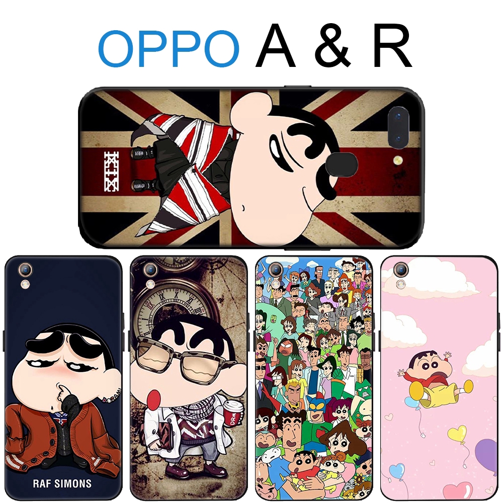 Ốp điện thoại mềm in hình cậu bé bút chì shin cho OPPO F9 F7 F5 A73 A83 A1 A77 F3 A59 F1s A5s A39 A57 A37 Neo 9 A3s A5