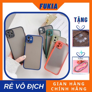Ốp lưng silicon nhám viền màu basic dành cho iPhone 12 / 12 pro / 12 promax / 11 / 11 promax / Xsmax