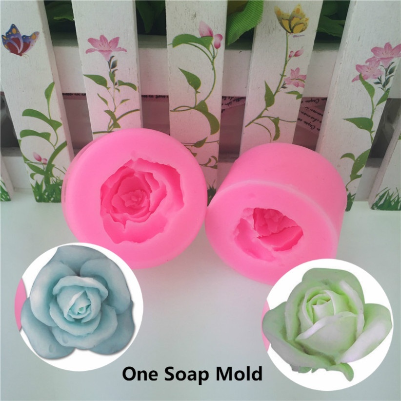 Khuôn Silicone Tạo Hình Làm Bánh Kẹo Hình Hoa Hồng Chống Dính DIY