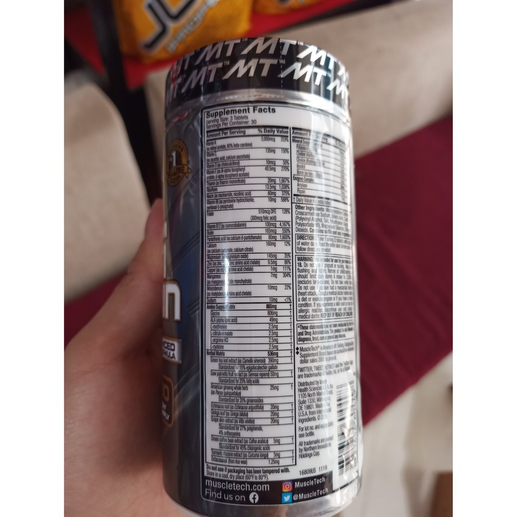 Vitamin Tổng Hợp Cao Cấp | Muscletech Platinum Multivitamin 90 Viên