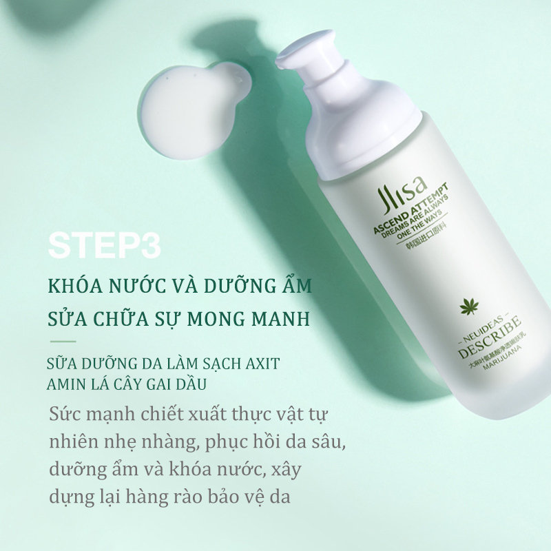 Bộ chăm sóc da giữ ẩm thanh lọc axit amin Jlisa 100g + 130ml + 100ml + 50g + 20g