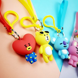 Móc khóa BTS BT21 nhựa ABS