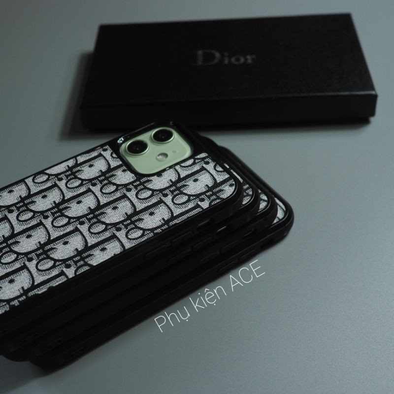 Ốp da Canvas Logo DIOR  IP 12,12 pro,11 Promax ,11,11pro, XSMax, Xr ,7 Plus,8 Plus rẻ đẹp