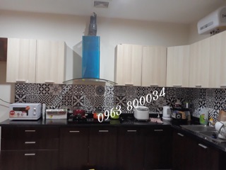 Set 30 ô decal gạch bông đen - trắng