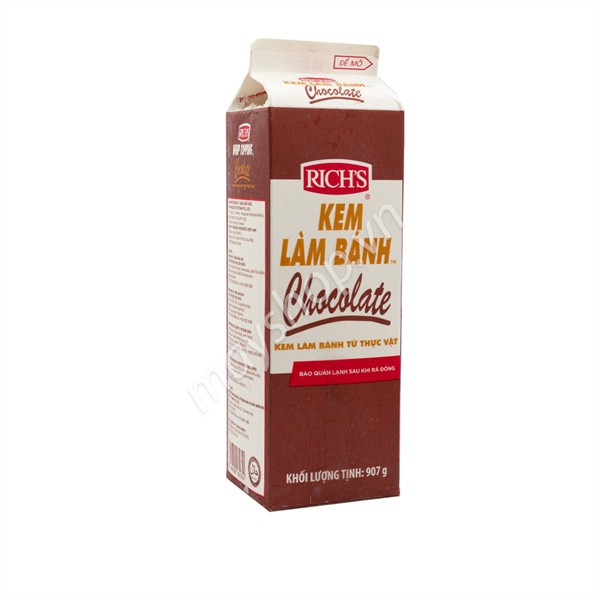 Kem trang trí bánh Topping Richs Chocolate 907g  - [CHỈ SHIP HỎA TỐC HN]
