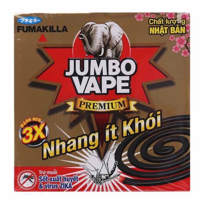 Nhang trừ muỗi cao cấp jumbo hộp 10 khoanh mạnh gấp 3 lần tặng kèm 2 khoanh -[FREE SHIP] TỪ ĐƠN 50K