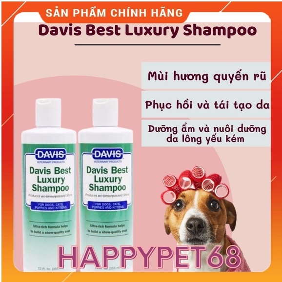 Sữa tắm Davis Best Luxury cho thú cưng chó mèo giúp mượt lông