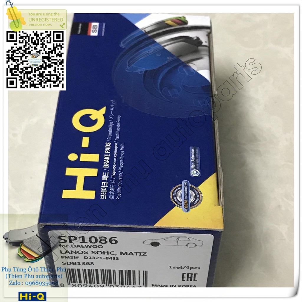 Bố Thắng / Má Phanh Matiz trước (98-09 ) + Spark (98-09) + Lanos SOHC) (96- )