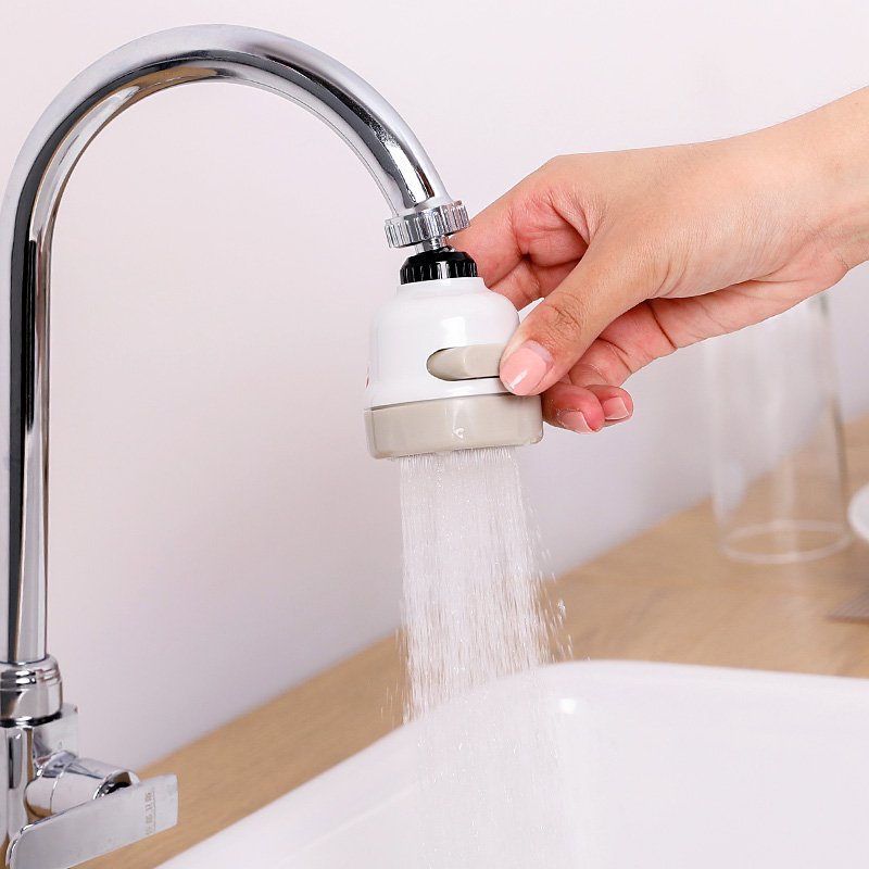 Đầu Vòi Nối Rửa Bát tăng Áp Xoay 360 Độ, 2 Chế Độ Chảy Thông Minh