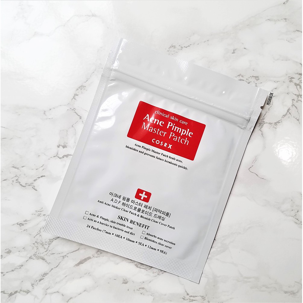 Miếng Dán Mụn Cosrx Acne Pimple/Clear Fit Master Patch - màu đen và đỏ