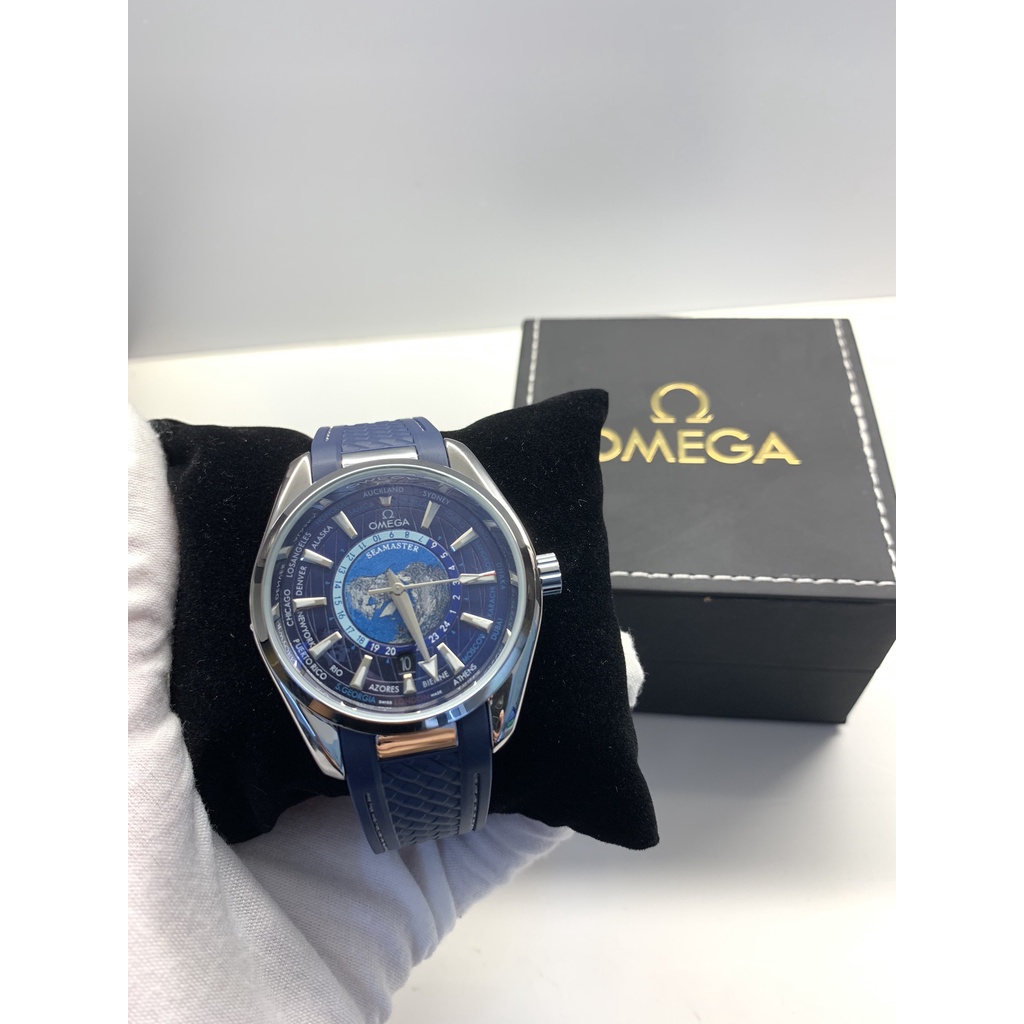 Đồng Hồ Nam 0mega Seamaster Aqua Terra Worldtimer - Máy cơ Automatic