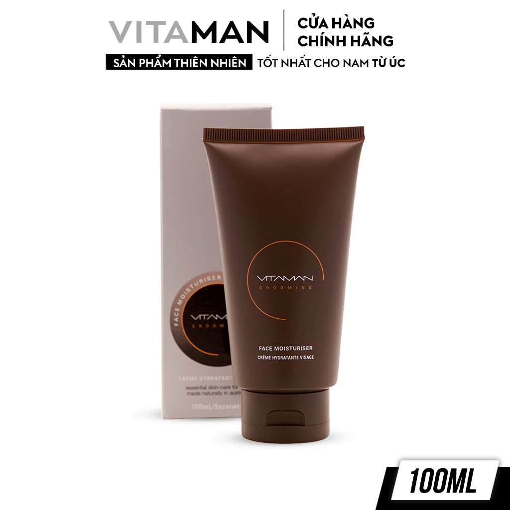 Kem Dưỡng Ẩm Da Mặt Dành Cho Nam Vitaman Grooming Face Moisturiser 100ml