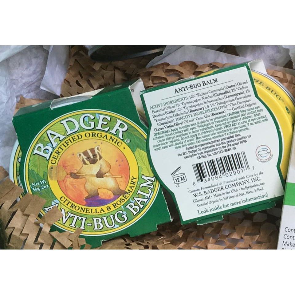 Sáp bôi chống muỗi Badger 28g