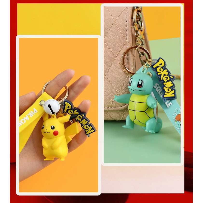 Móc Khóa Pokémon Chuông Hoạt Hình Nhiều Mẫu Siêu Đẹp