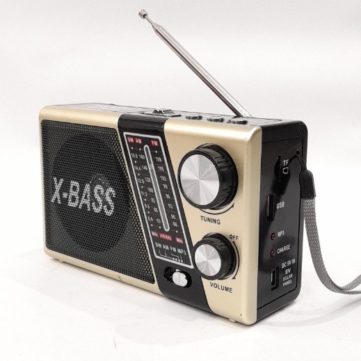 Máy nghe đài Radio FM AM❤️Chạy Usb Thẻ nhớ❤️Kiêm Đèn Pin ❤️Loa to Tiếng Hát Hay Bắt sóng Tốt Waxiba XB- 752URT/ 521URT