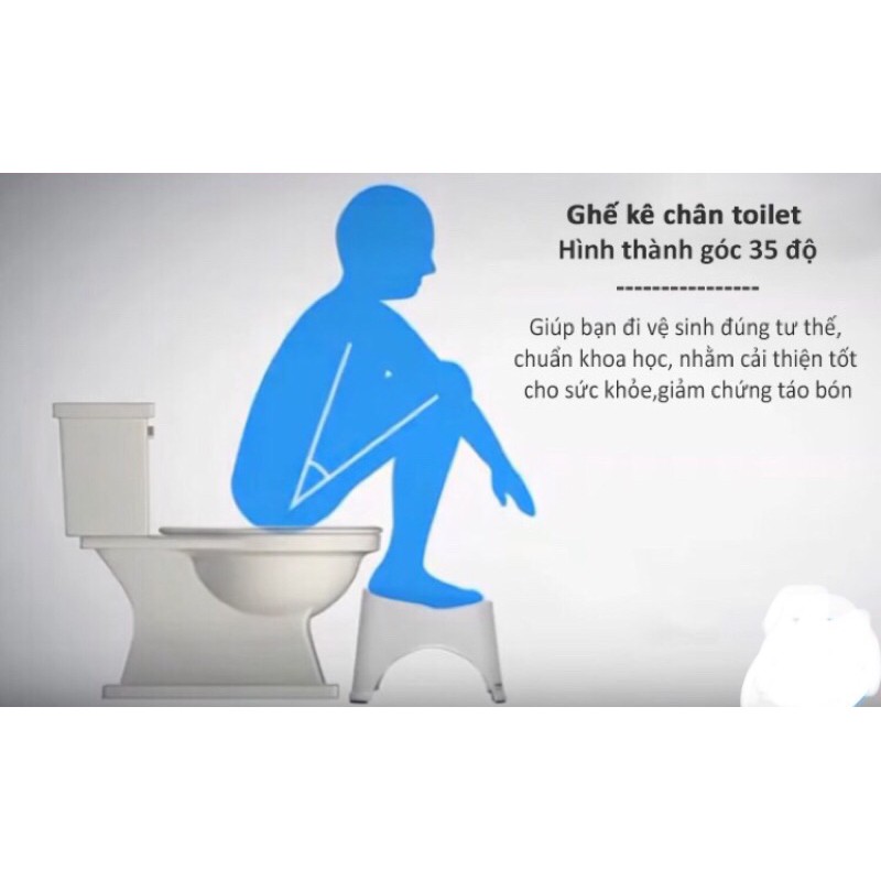 Ghế kê chân Toilet chống táo bón, ghế kê nhà vệ sinh 2136 Việt Nhật