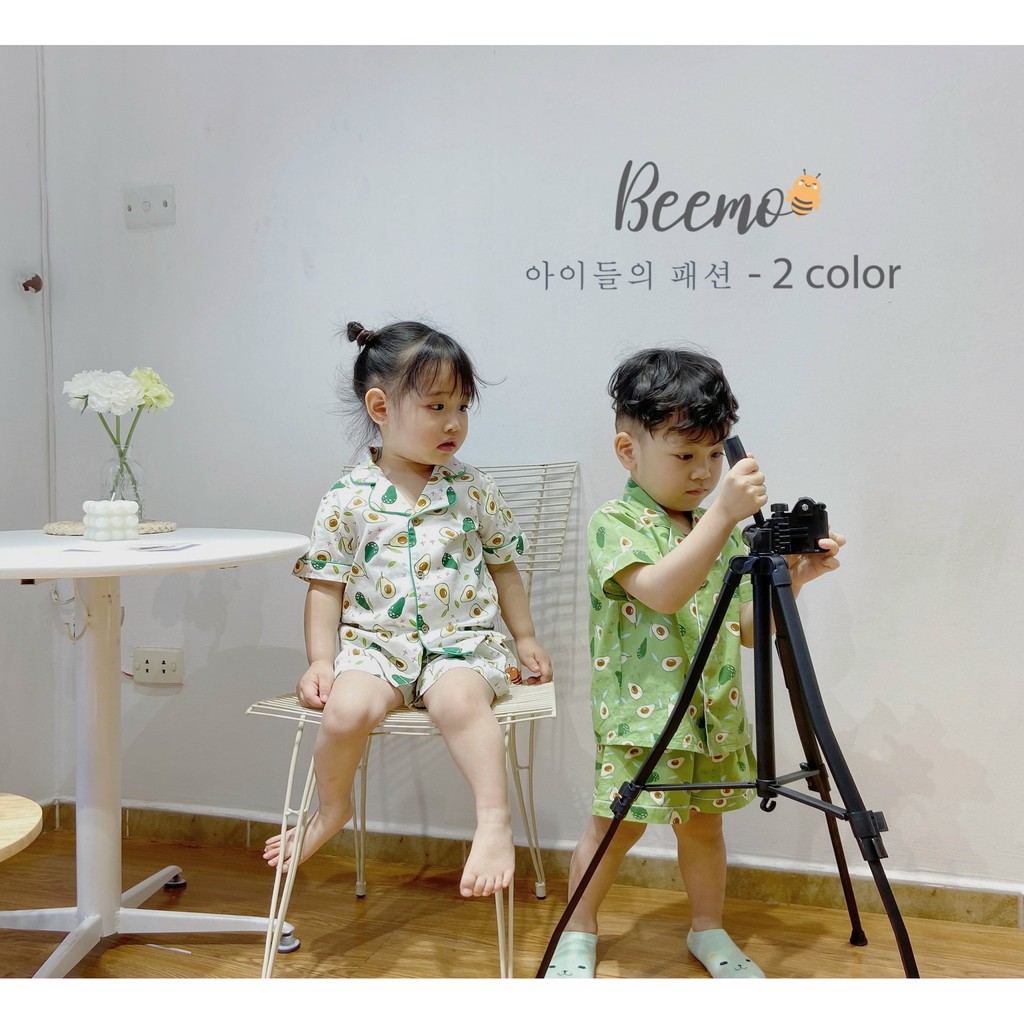 Bộ pijama hình quả bơ BEEMO TBKS05 siêu xinh cho trai bé gái 1-6 tuổi