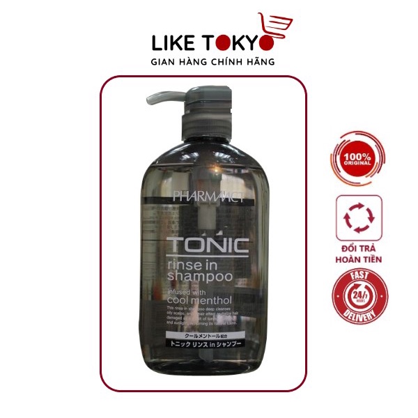 Dầu gội xả 2 in 1 dành cho nam Tonic Pharmaact 600ml nội địa Nhật LIKE TOKYO