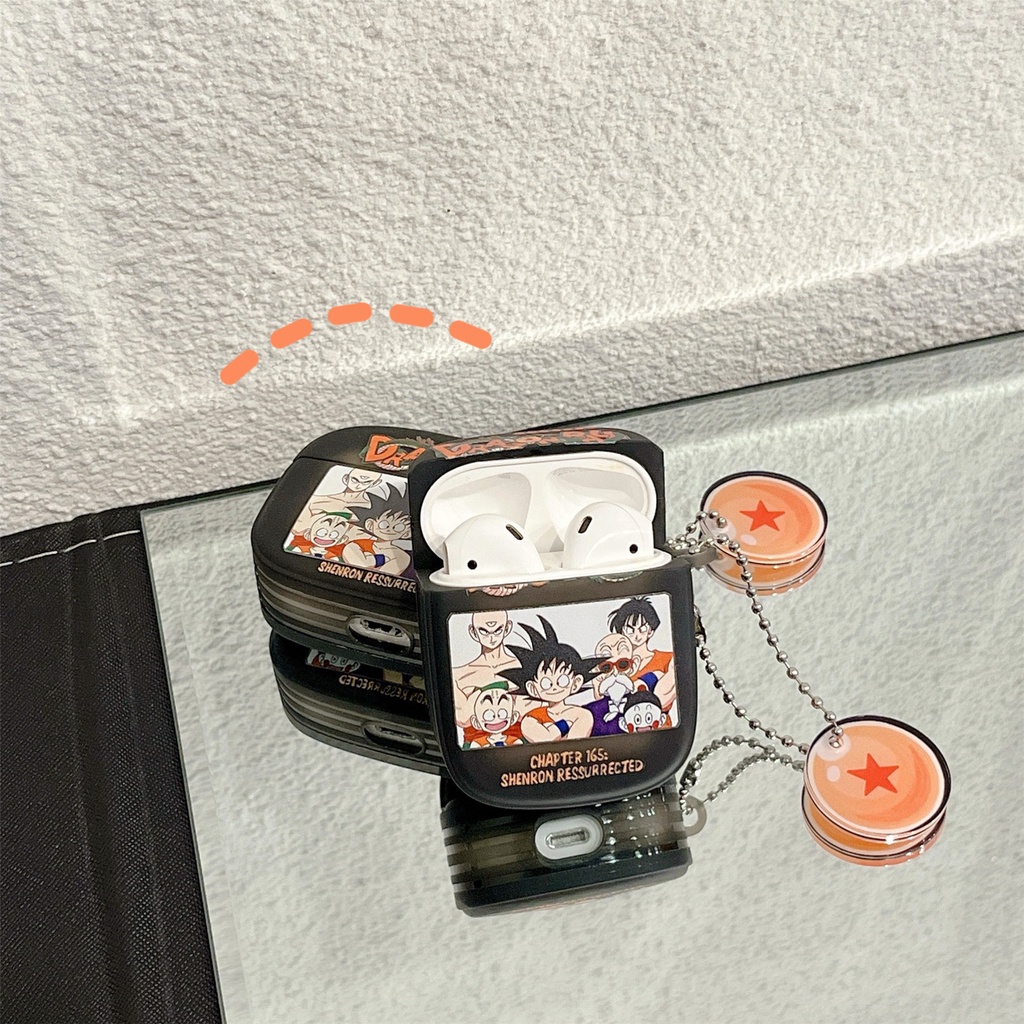 Vỏ Bảo Vệ Hộp Sạc Tai Nghe Bluetooth AirPods 1 / 2 / 3 2021 Pro2 2022 Bằng Silicon Họa Tiết Hoạt Hình Dragon Ball