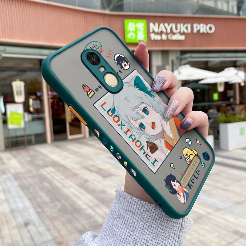 Ốp Điện Thoại Silicon Cứng Viền Dẻo Họa Tiết Hoạt Hình Cô Gái Dễ Thương Chống Sốc Cho Xiaomi Redmi Note 3 Pro Note 2