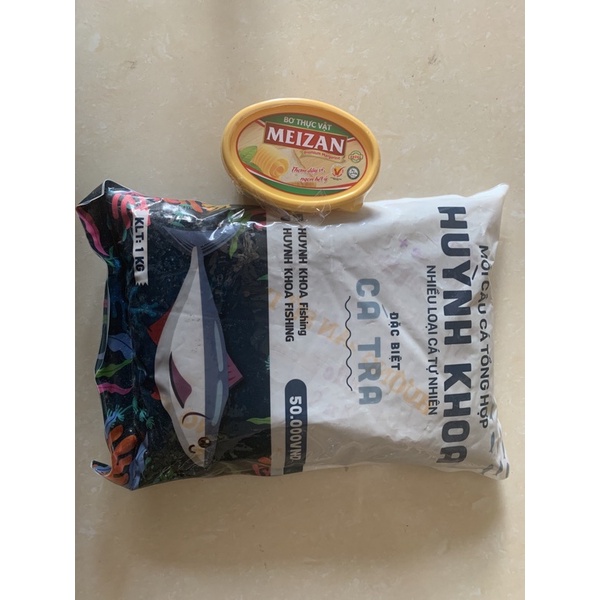 Combo 1kg cám Huỳnh Khoa + 1 hộp bơ Meizan 80g