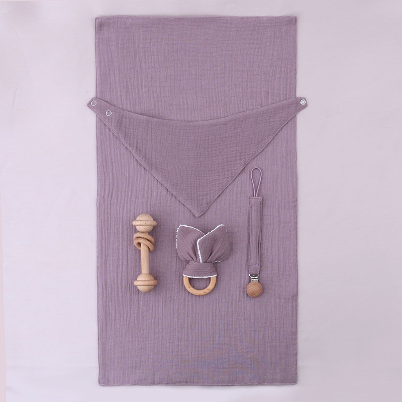 Set 5 Yếm Ăn Tam Giác Dễ Thương Cho Bé Sơ Sinh