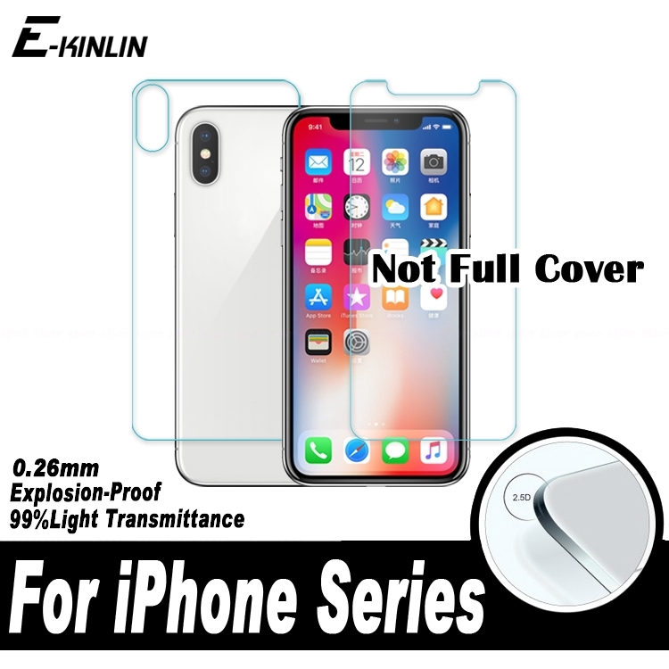 Kính Cường Lực Mặt Trước Và Sau 2 Trong 1 Cho Iphone 4s 5c 5s 6s 7 8p X