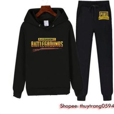 SIÊU PHẨM -  Set Áo Quần Nỉ Trò Chơi PUBG  Mobile Battlegrounds  / siêu hót