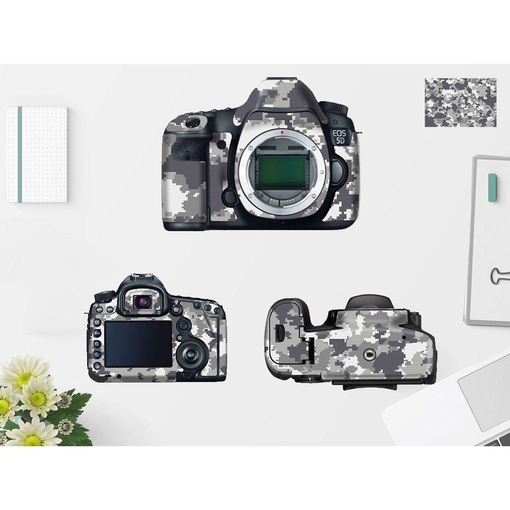 Combo Skin dành cho máy ảnh Body + lens vừa in hình theo yêu cầu đầy đủ cho các dòng máy Canon Nikon Sony Fujifilm...