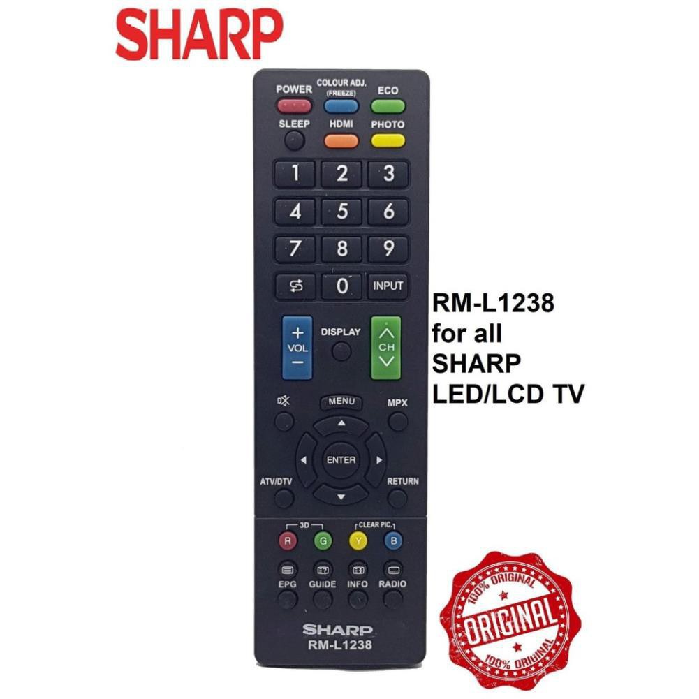 REMOTE TIVI SHARP RM-L1238 CHO TẤT CẢ CÁC DÒNG TIVI SHARP