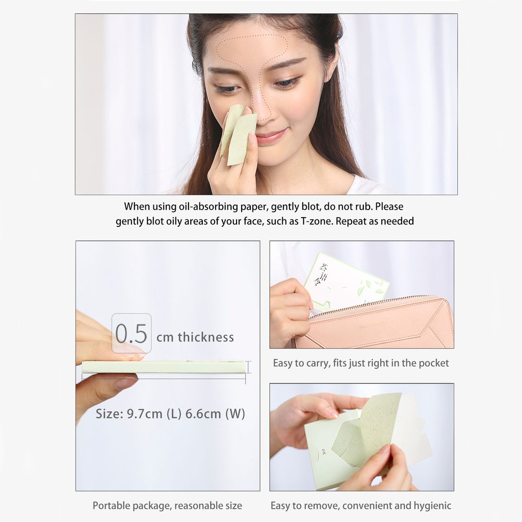 Set 100 Giấy Thấm Dầu SOON PURE Làm Sạch Lỗ Chân Lông Cho Nam Và Nữ | BigBuy360 - bigbuy360.vn