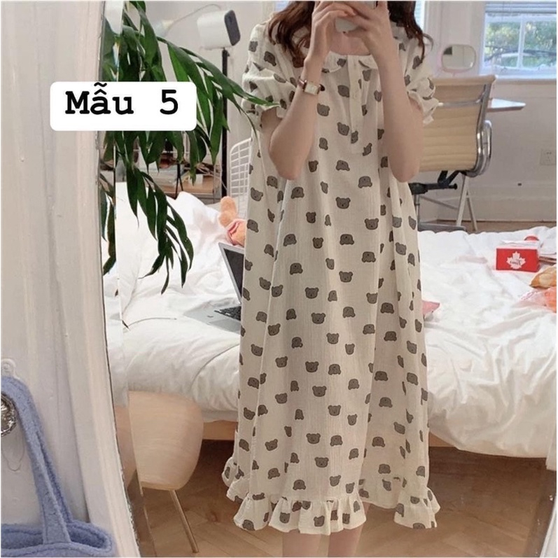 Váy Ngủ Xốp, Cottong Hè Mẫu Mới 2023