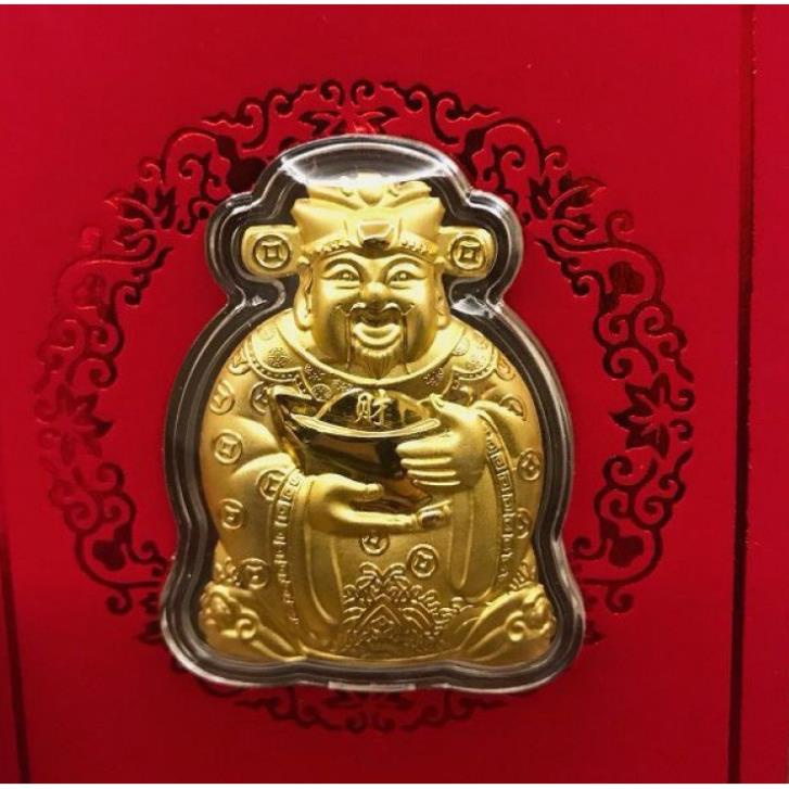 Bao lì xì thần tài, lixi may mắn mạ vàng hồng kông Tết 2022