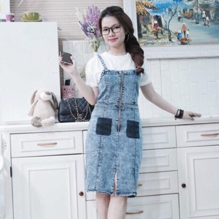 Set yếm jeans