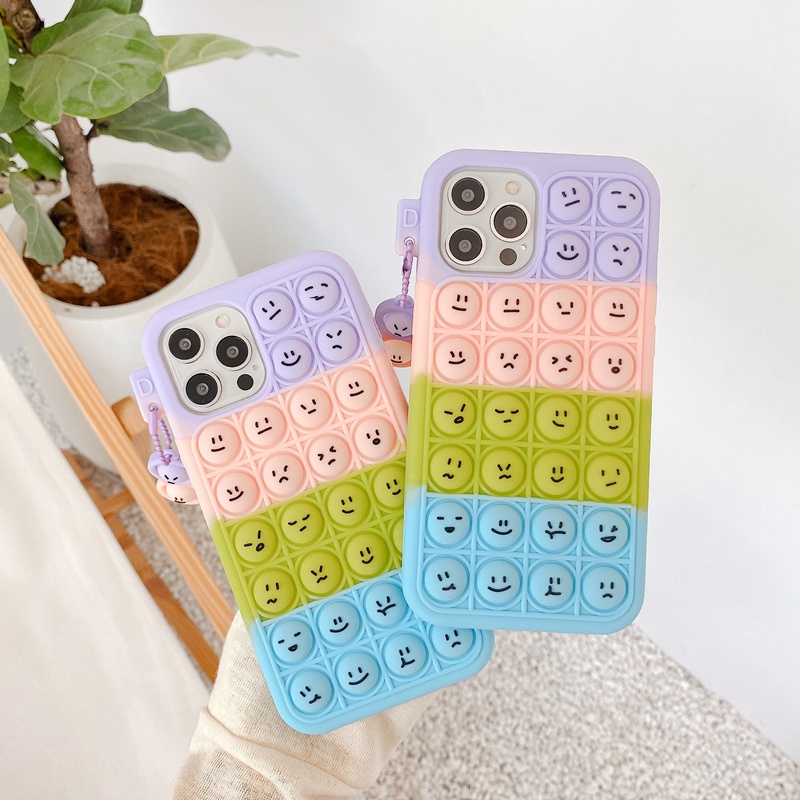 Ốp Điện Thoại Tpu Dẻo In Hình Đồ Chơi pop it Đẩy Bong Bóng iphone 15 14 13 12 11 pro max mini x xs max xr 7 8 6 6s plus