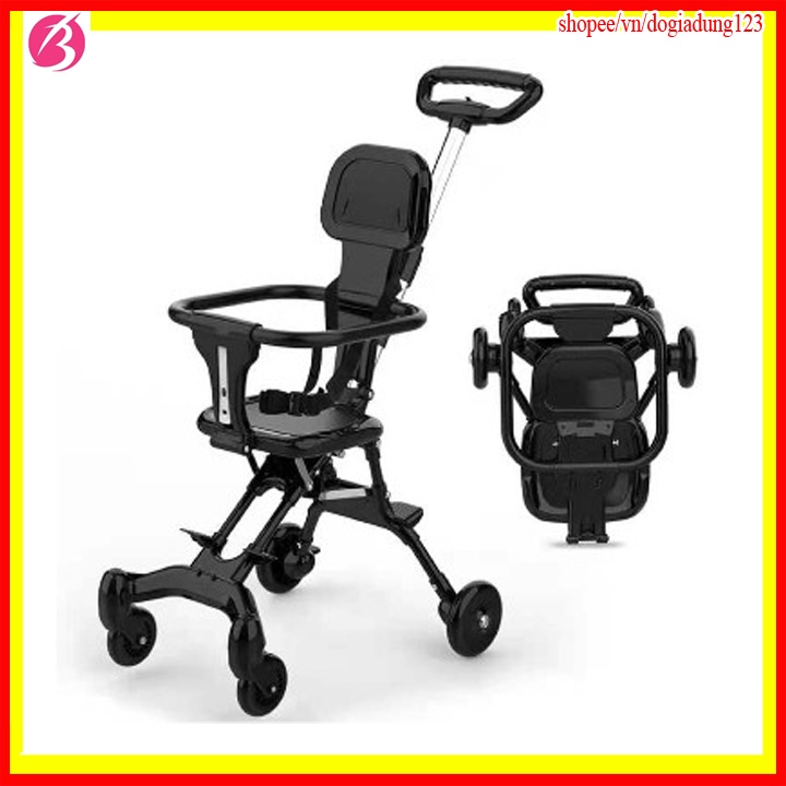 Xe đẩy cho bé, xe đẩy gấp gọn em bé, xe đẩy 4 bánh gấp gọn cho bé đi du lịch tiện lợi, nhỏ gọn