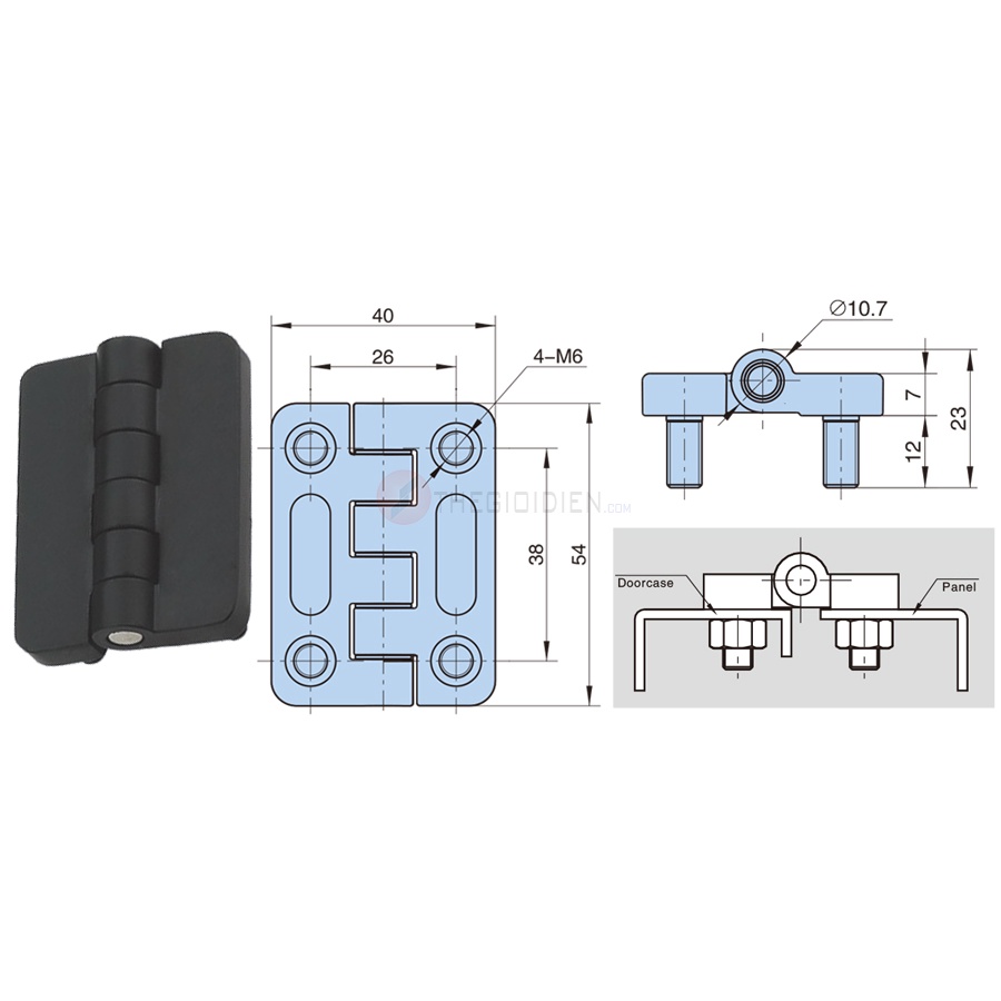 Bản lề tủ điện HL009; HL044; HL043; HL033-2