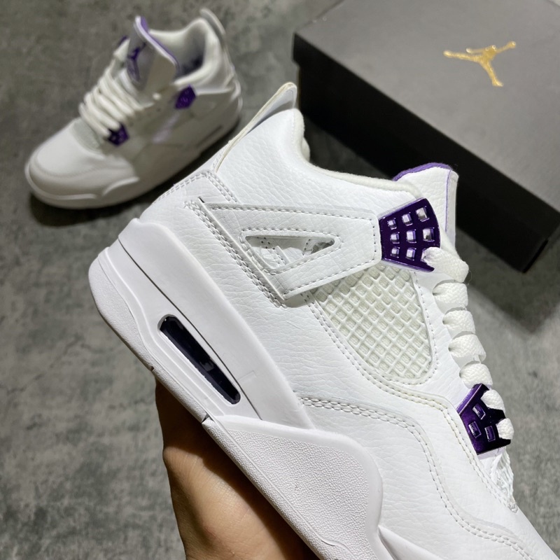 GIÀY JD4 RETRO METALLIC PURPLE TRẮNG TÍM LAI AU