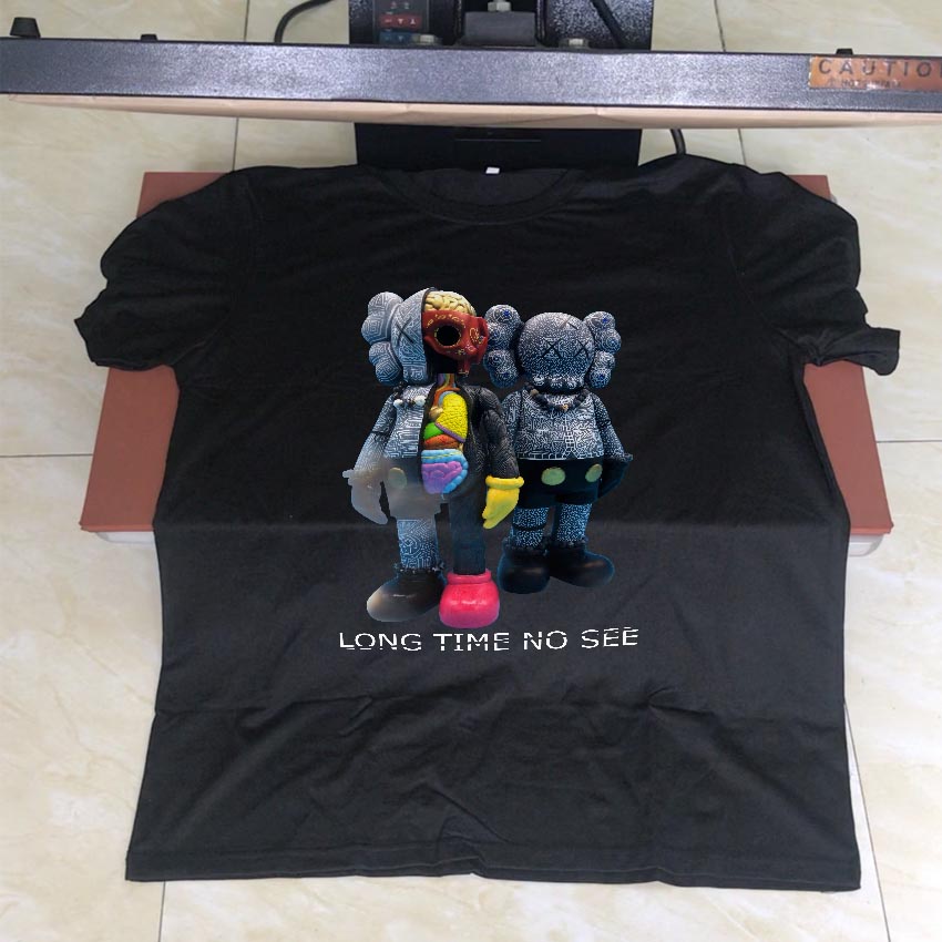 Áo thun in hình BEEBEE  Long time no see -LTNS001 (đen-trắng) 100% COTTON | BigBuy360 - bigbuy360.vn