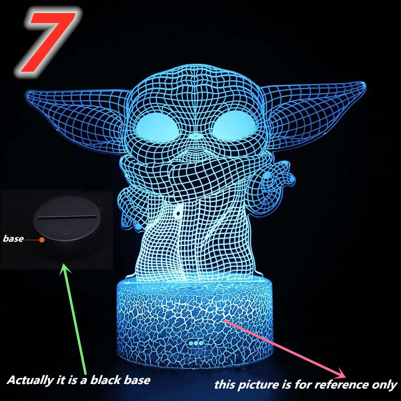 Đèn Ngủ 3d Hình Nhân Vật Yoda Phim Star Wars