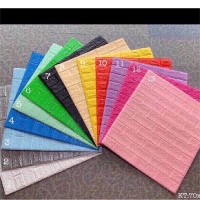 Giấy Dán Tường- Xốp dán tường 3D dày 4mm sang trọng chống ẩm mốc cách âm cách nhiệt