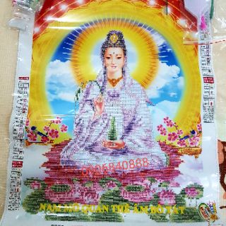Tranh đính đá phật quan âm