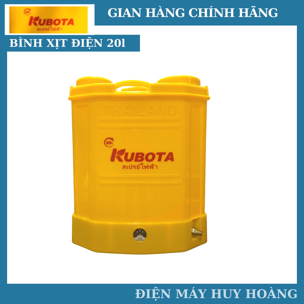 Bình xịt điện Kubota THÁI LAN loại 20l 1 bơm và 2 bơm chính hãng