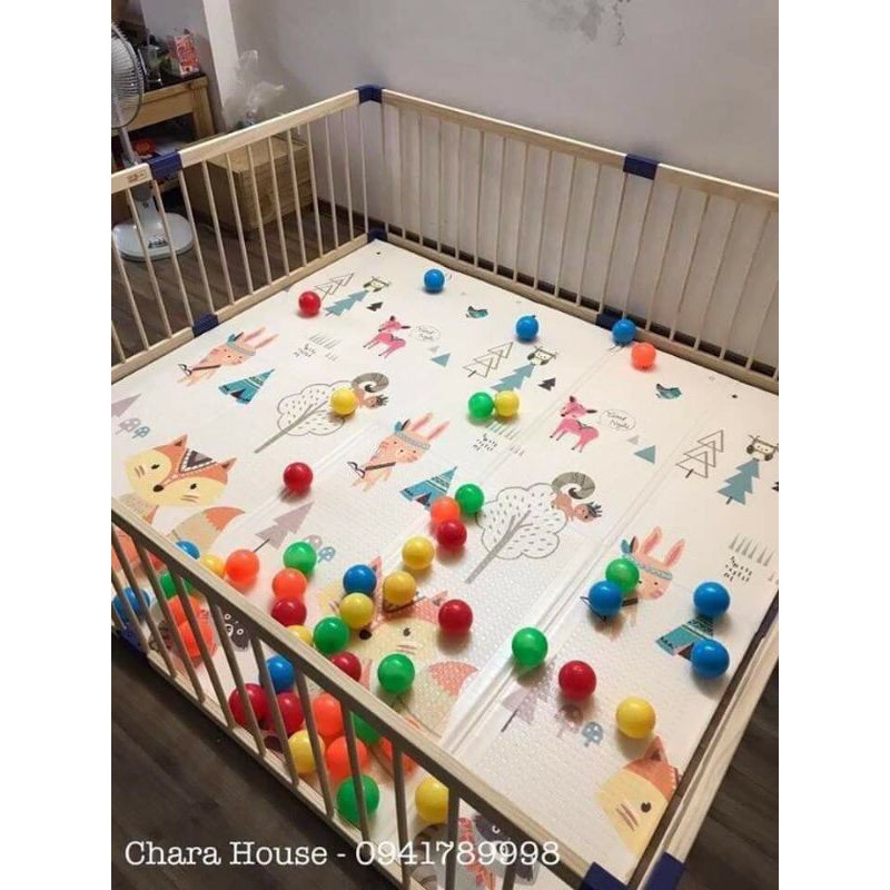 THẢM XỐP 2 MẶT CHO BÉ 1M8X2M