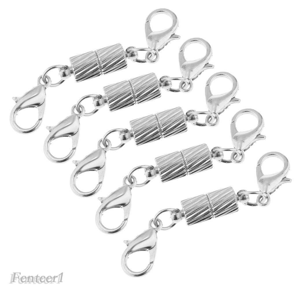 (Hàng Mới Về) Set 5 Dây Chuyền Nam Châm Dạng Ống Chắc Chắn 5mm