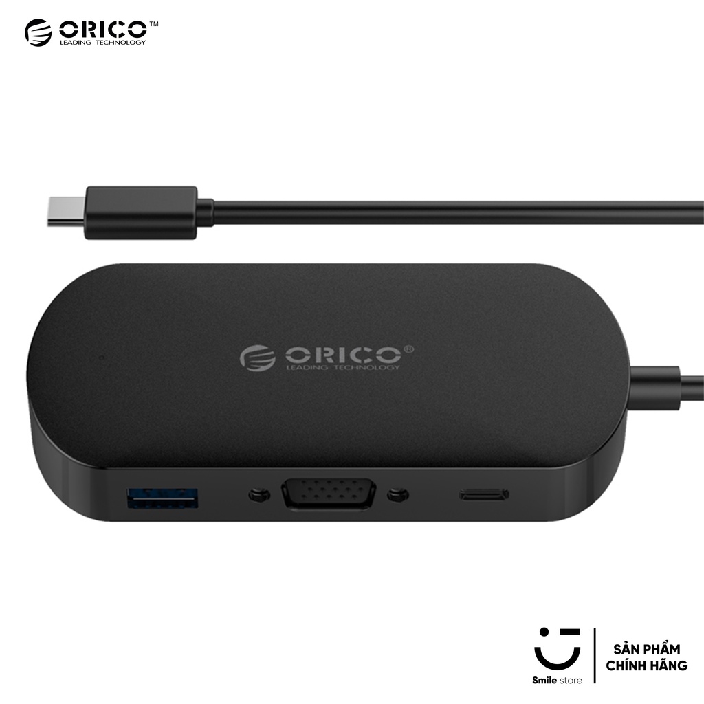 Đầu Chuyển Đổi ORICO TCV1 USB Type C To VGA + USB 3.0 + USB C 3in1