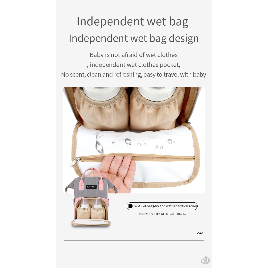 DISNEY Ba Lô Đựng Tã Em Bé Đa Năng Họa Tiết Chuột Mickey Minnie Dành Cho Mẹ Bỉm Sữa