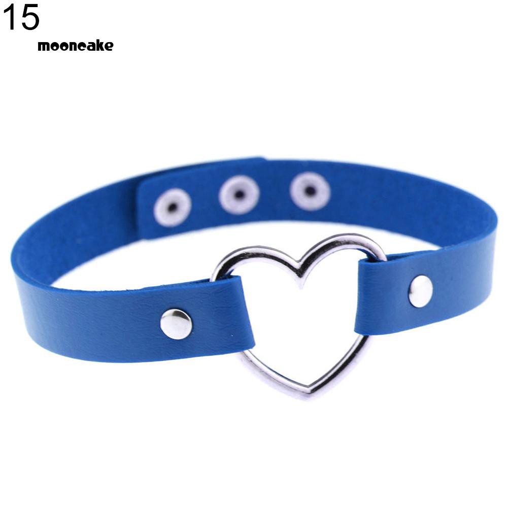 Vòng cổ choker giả da kiểu dáng gothic độc đáo